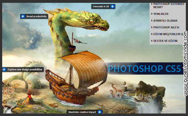 Photoshop CS5 yeni özellikleri ile karşınızda videolar ve anlatımlarla. İçerik duyarlı doldurma, kenarları daha iyi seçme, HDR foto düzenleme, 64 bit desteği, kukla (puppet) aracı, yeni fırçalar. Rüya gibi bir tasarım süreci siz bekliyor. Photoshop CS5 İle Tasarımda Devrim