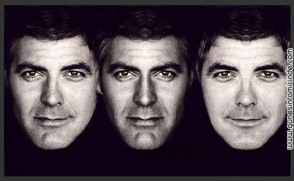 Sizin için hazırladığım George Clooney'in üç fotoğrafına bakın. Hangisi orijinal George? Sağdaki mi ortadaki mi soldaki mi? Yüzün sağ ve solu ayrı ayrı alınıp diğer tarafa kopyalandığında inanılmaz bir görüntü çıkıyor karşımıza. Bir çift. Tek insanda yaşayan bir çift. Çift sarmal DNA yapımızdan sonra şaşırtıcı bir konuya giriyoruz. Yüzünüz Simetrik mi?,Simetri Yüzünüz Simetrik mi?
