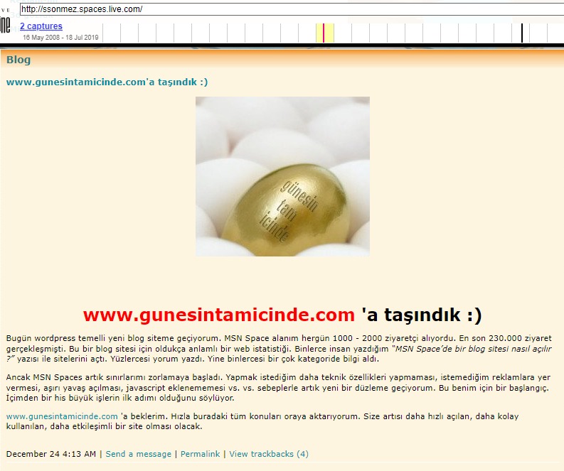 Güneşin Tam İçinde 20 Yıllık Blog Macerası 3 Toplamda 9-10 milyondan fazla okunma sayısına ulaşmış Güneşin Tam İçinde'yi öncülleriyle anlatmak lazım. Hikayesi ancak o zaman netleşiyor. Kısa bir yazı olmayacak bu biraz da kendim için. 20 yıl dile kolay. Güneşin Tam İçinde,Blog,Blogger Güneşin Tam İçinde 20 Yıllık Blog Macerası