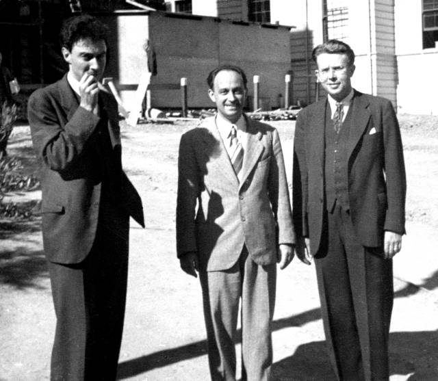 Oppenheimer, Enrico Fermi ve Ernest O. Lawrence