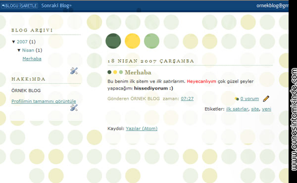 Şimdi artık Gmail hesabımız olduğuna göre sitemizi açmak için önümüzdeki birkaç dakika kaldı demektir. Haydi devam edelim. 10 Dakikada Blogger'la Web Siten Olsun İster misin ? BÖLÜM - 2
